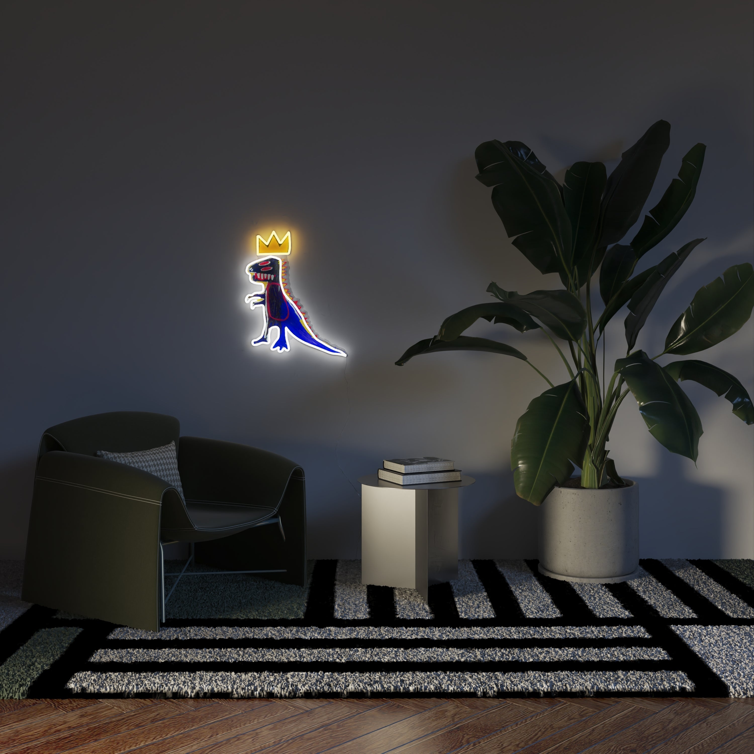 PEZ Dispenser YP x Jean Michel Basquiat, neon led sign